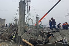 Появились подробности о поисках рабочих после обрушения здания в российском городе